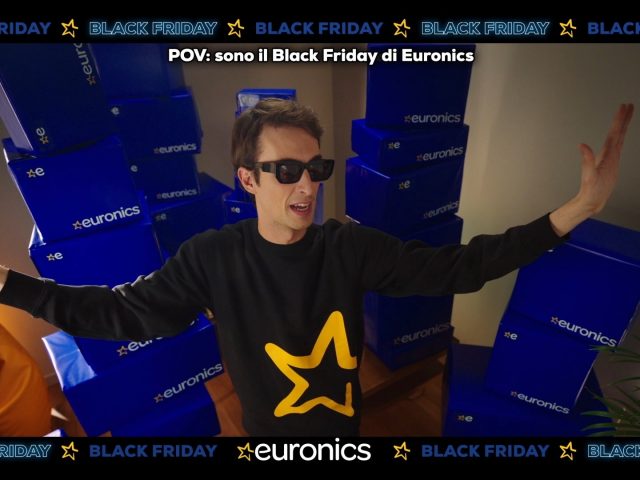 Euronics lancia la nuova campagna Black Friday con Mattia Stanga