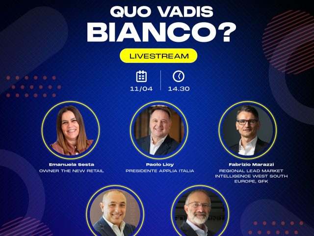Quo vadis bianco? L’evento online di The New Retail con APPLiA Italia, GfK e QBerg