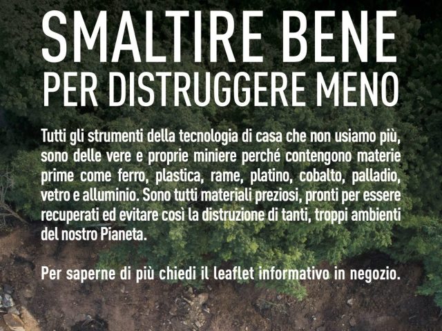 Unieuro promuove una campagna educational per smaltire i RAEE correttamente