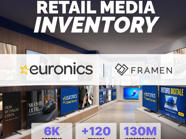 Euronics Italia lancia il proprio Retail Media Network e sceglie FRAMEN